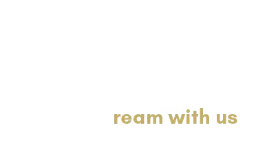 dreambloc footer with tagline "dream with us"