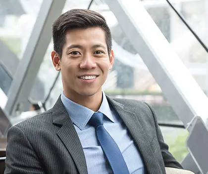 A young Asian business professional